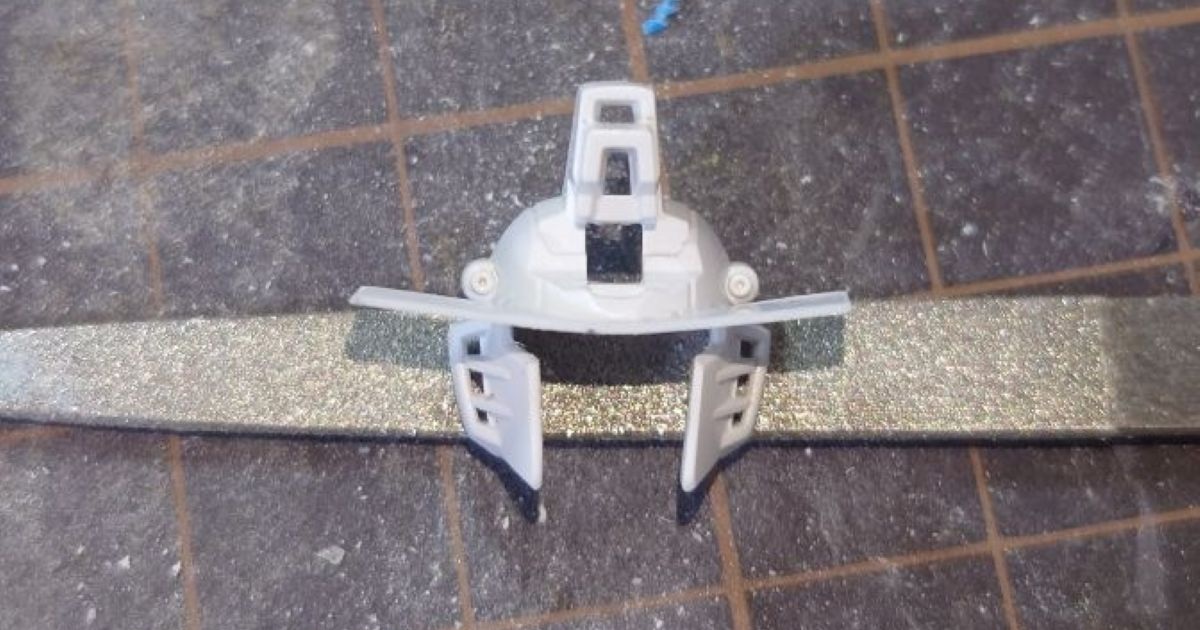 HGライジングフリーダム製作⑤：頭部の加工と塗装準備